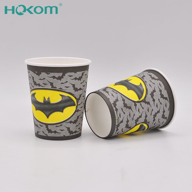 Customized Disposable 4/8/9/10/12 Oz Biodegradable Paper Printed Logo Single Wall Hot Drink Cup Parties Takeaway Weddings Office price